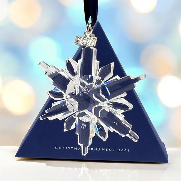 Swarovski Crystal Annual Edition 2006 Snowflake Ornament VTG Christmas w/Box COA - Picture 1 of 15